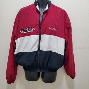 VTG Men's University of Arkansas Razorbacks Nylon Jacket Size XL Made in USA